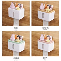 Toilet tissue box Non-punching creative carton roll paper tube waterproof toilet carton toilet paper storage rack