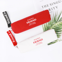 Korean creative simple pencil case student pen bag female Korean stationery bag male stationery box junior high school student pencil bag Korean ins pencil student cute junior high school Net red men and women stationery box
