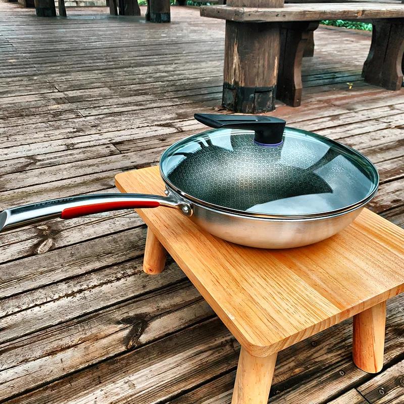 Only 86 expensive German 316 stainless steel 7 layers of energy storage steel stay-at-home kitchen physically without a pan frying pan