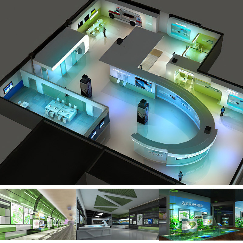 [USD 33.39] Planning Hall Exhibition Hall Design Project 3D Effect Map ...