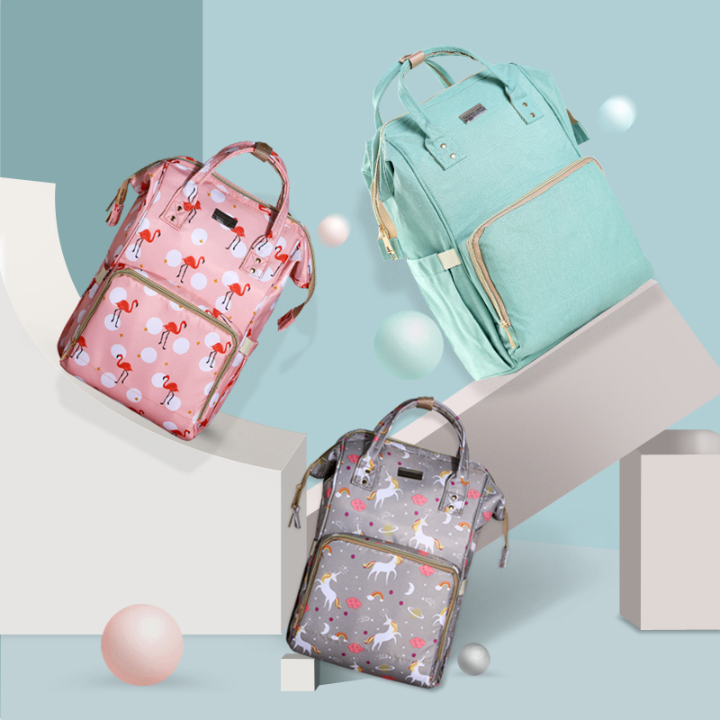 Mommy bag double shoulder bag 2021 new fashion Shoulder Bag Baby Bag Large Capacity Out Mom Travel Bag Treasure Mother Bag