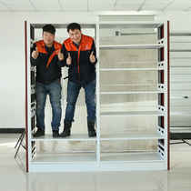 Steel School Library Bookshelves Bookstore Book Room Reading Room Sheet Metal Bifacial Special File Information Shelf Thickening