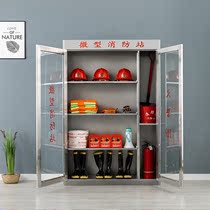 Custom Stainless Steel Fire Cabinet Fire Fighting Box Material Display Cabinet Emergency Cabinet Factory Warehouse Fire Rescue Equipment Cabinet