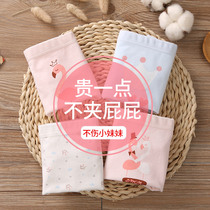 Girls underwear Children CUHK Pure Cotton Flat Corner Baby Full Cotton Four-corner Little Girl Boy Shorts Head No Clip pp