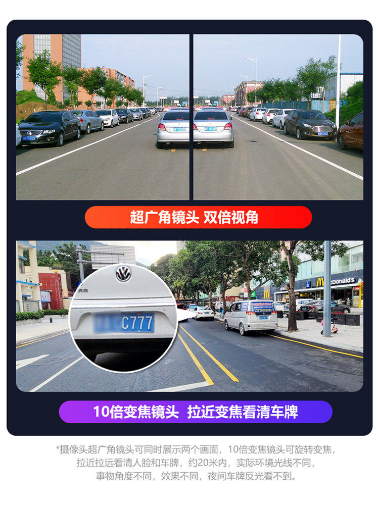 Camera with 360-Degree Zoom, No Blind Spots, Wireless Home Use, Remote Mobile Phone Control, 4g High-Definition Outdoor Three-Screen Monitor