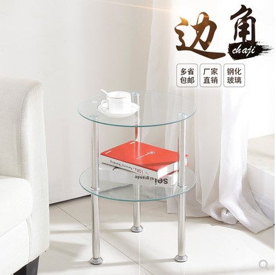 New style minimalist tea couch several phone calls several tempered glass creative square table frame