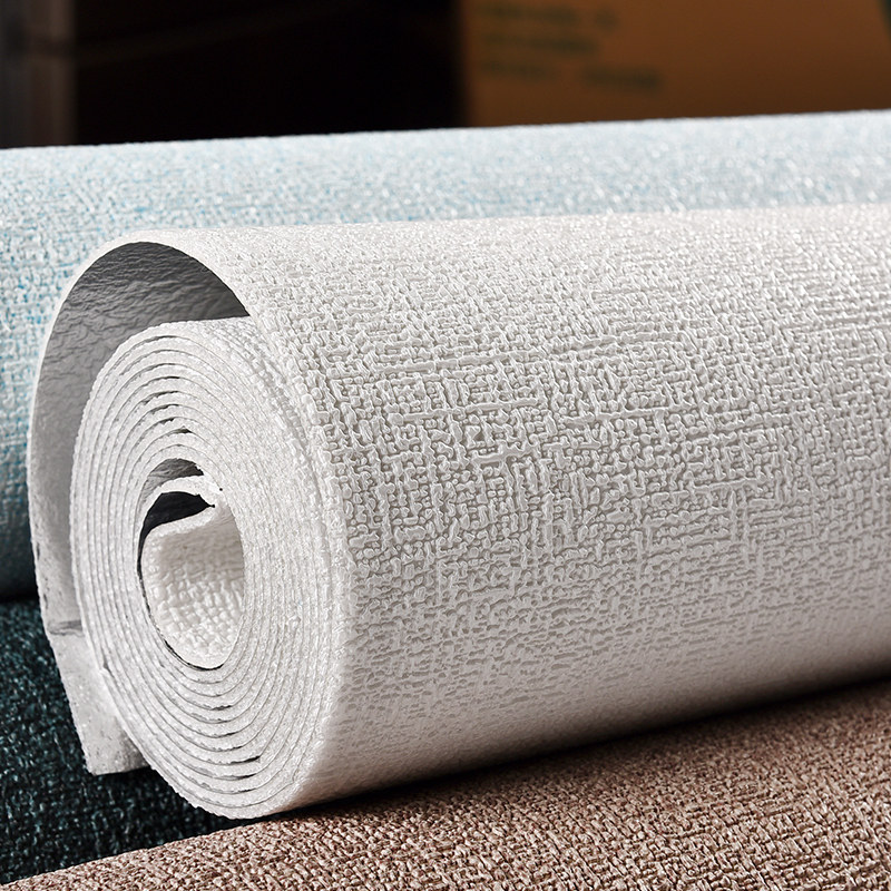 Wallpaper self-adhesive 3d three-dimensional foam wall stickers warm bedroom living room background wall linen wallpaper waterproof anti-mildew stickers