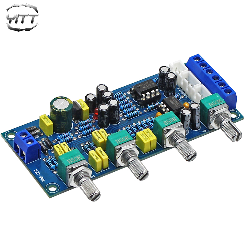 Double NE5532 amplifier sound pre - level tone board high - middle low - middle low - tone adjustment pre - panel module single - power AC current