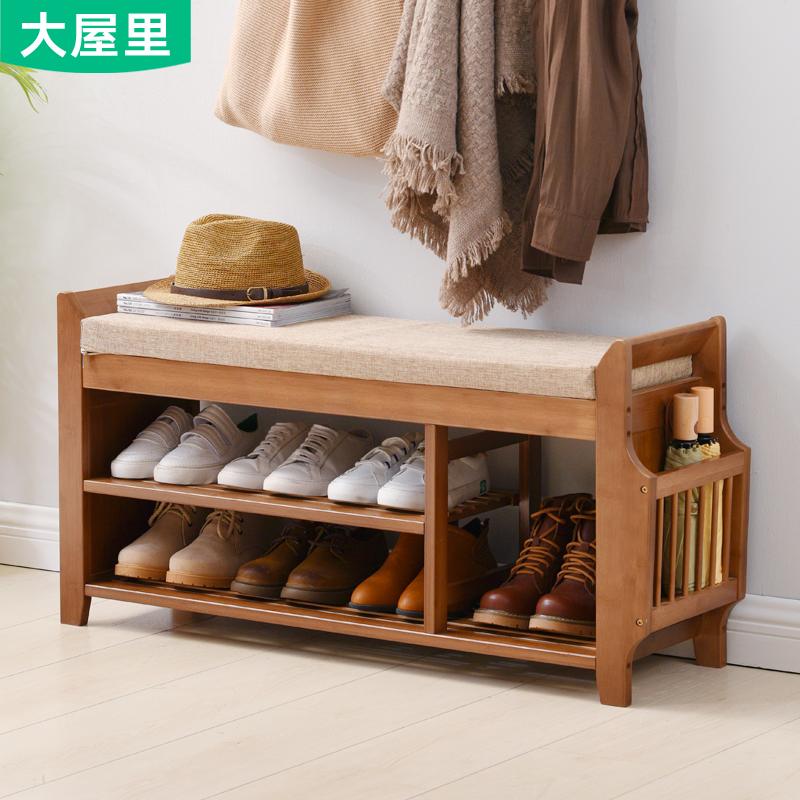 Change shoe stool home door entry door wear shoe stool entry shoe rack sofa stool can sit person-type shoe cabinet multi-functional stool
