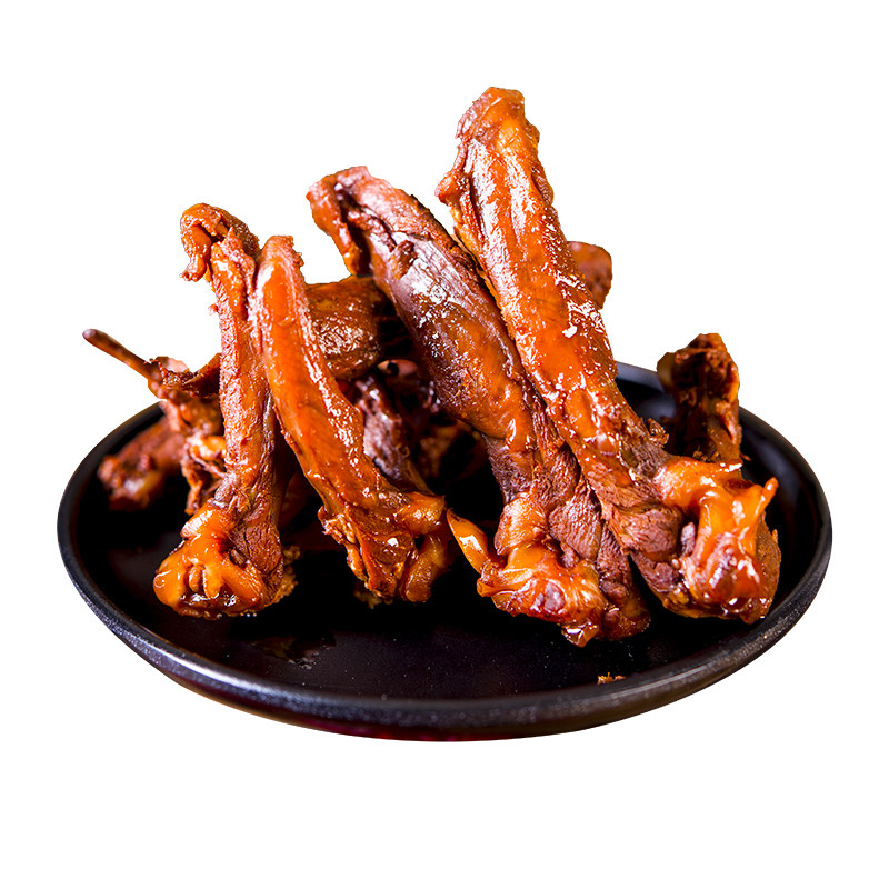 Kufei Le Fresh Duck Rack, Duck Collarbone, Spicy Duck Meat Snack, Braised Food, Ready-To-Eat Hunan Specialty 150g