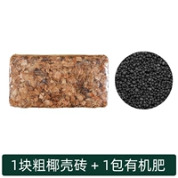 1 кусок толстого кокосового оболочка кирпича+1 мешок органического удобрения 30G