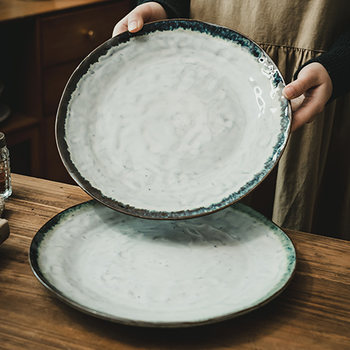 Household ceramic plate dish