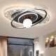 Bedroom Ceiling Lamp Minimalist High-End Princess Girl Creative 2025 New Model Three-Color Dimming with Remote Control Room Light