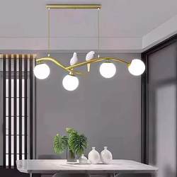 2025 New Family Restaurant Chandelier Accessible Luxury Modern Simple Popular One-Word Lamp Dining Table Bar Long Living Room Lamp