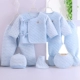 Sơ sinh chăn ấm bảy món quà sang trọng cho bé sơ sinh cotton mùa xuân và mùa thu đông quần áo phù hợp - Bộ quà tặng em bé