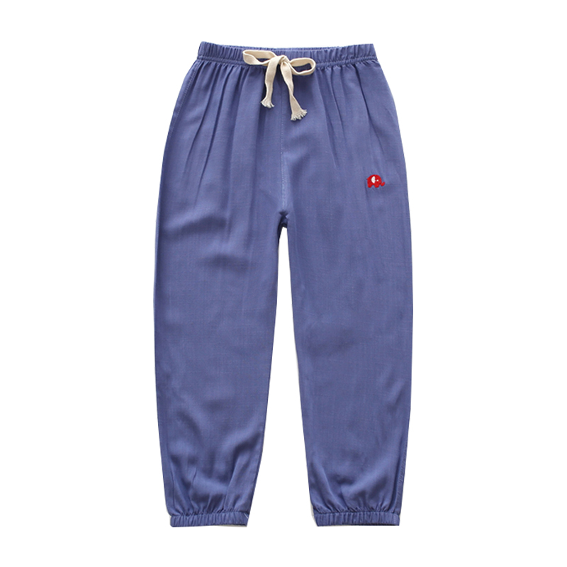 Childrens Anti-Mosquito Pants 2019 Summer mỏng cô gái mềm tre bông bé Lantern quần nam quần Loose.