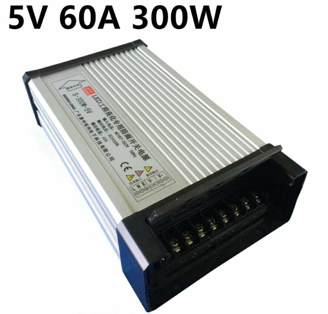 220 rpm 5V60A300W rainproof switching power supply luminous character display LED signboard light box DC transformer