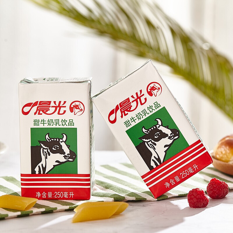 40年供港品质 晨光 甜牛乳 250ml*16盒*2箱 图3