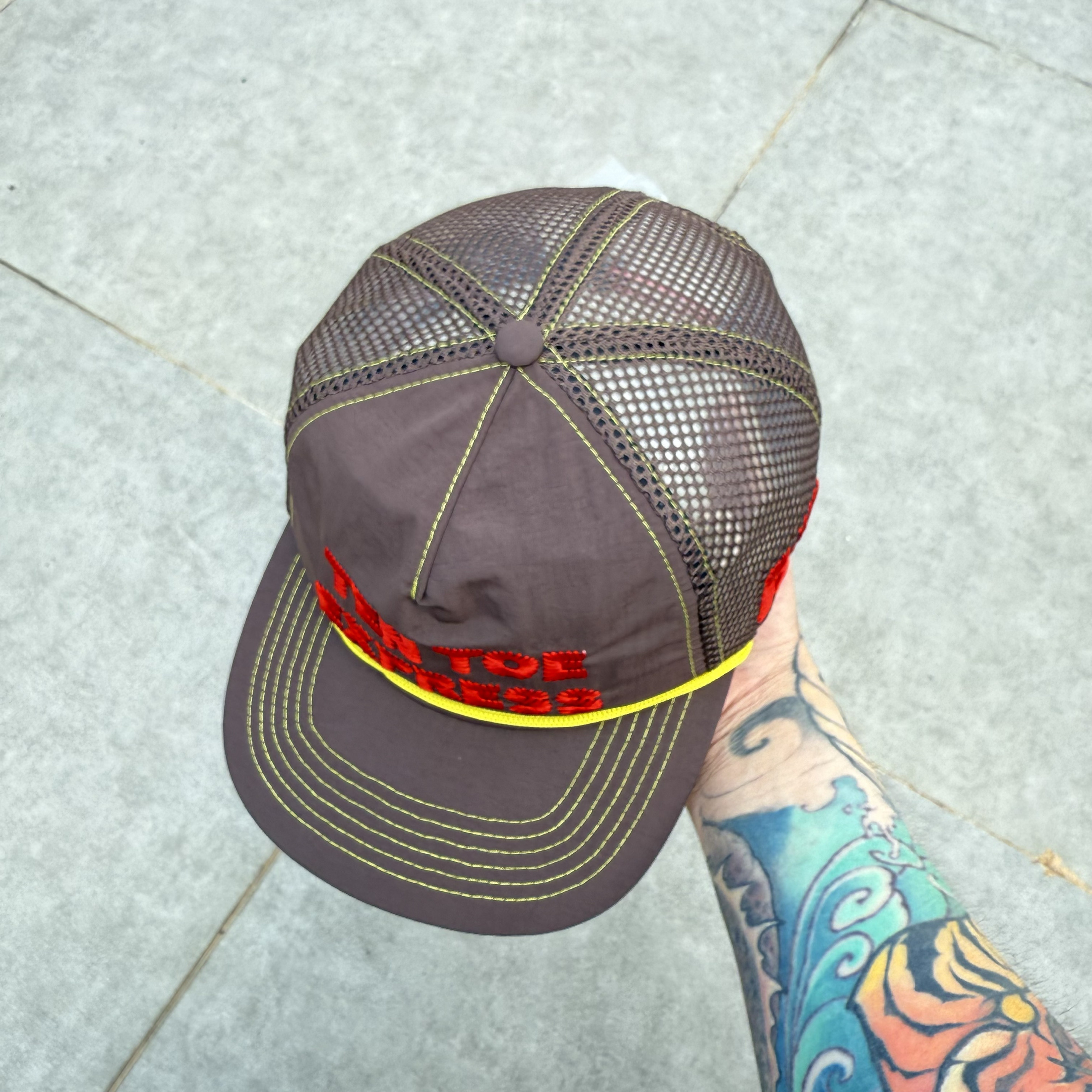 Ready-to-ship european alex zono jogging cap: niche openwork truck