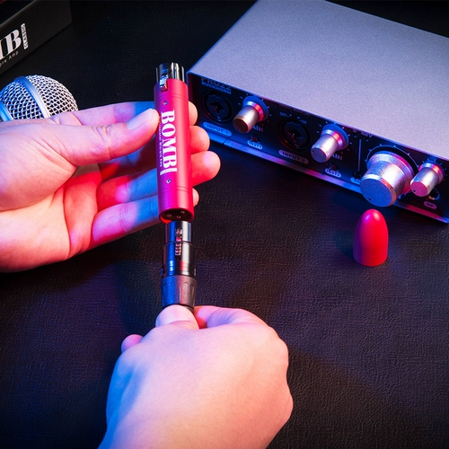 Прыжок бомба с антилопами, движущаяся усилитель микрофона, регистрируя переднюю разговор микрофона микрофона