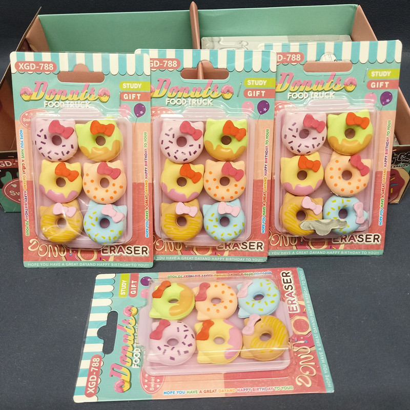 Cute Mini Cartoon Erasers, Creative Niche Adorable Pet Donut-Shaped Erasers, 3D Erasers for Student Rewards, Children's Prizes Cute Mini Cartoon Erasers, Creative Niche Adorable Pet Donut-Shaped Erasers, 3D Erasers for Student Rewards, Children's Prizes