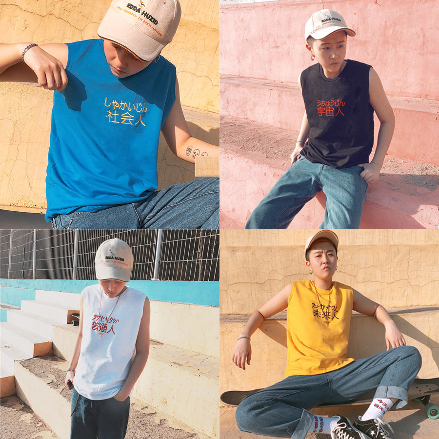 2019 summer les corset long vest sleeveless wide shoulder embroidery social people wear reinforced bandage corset