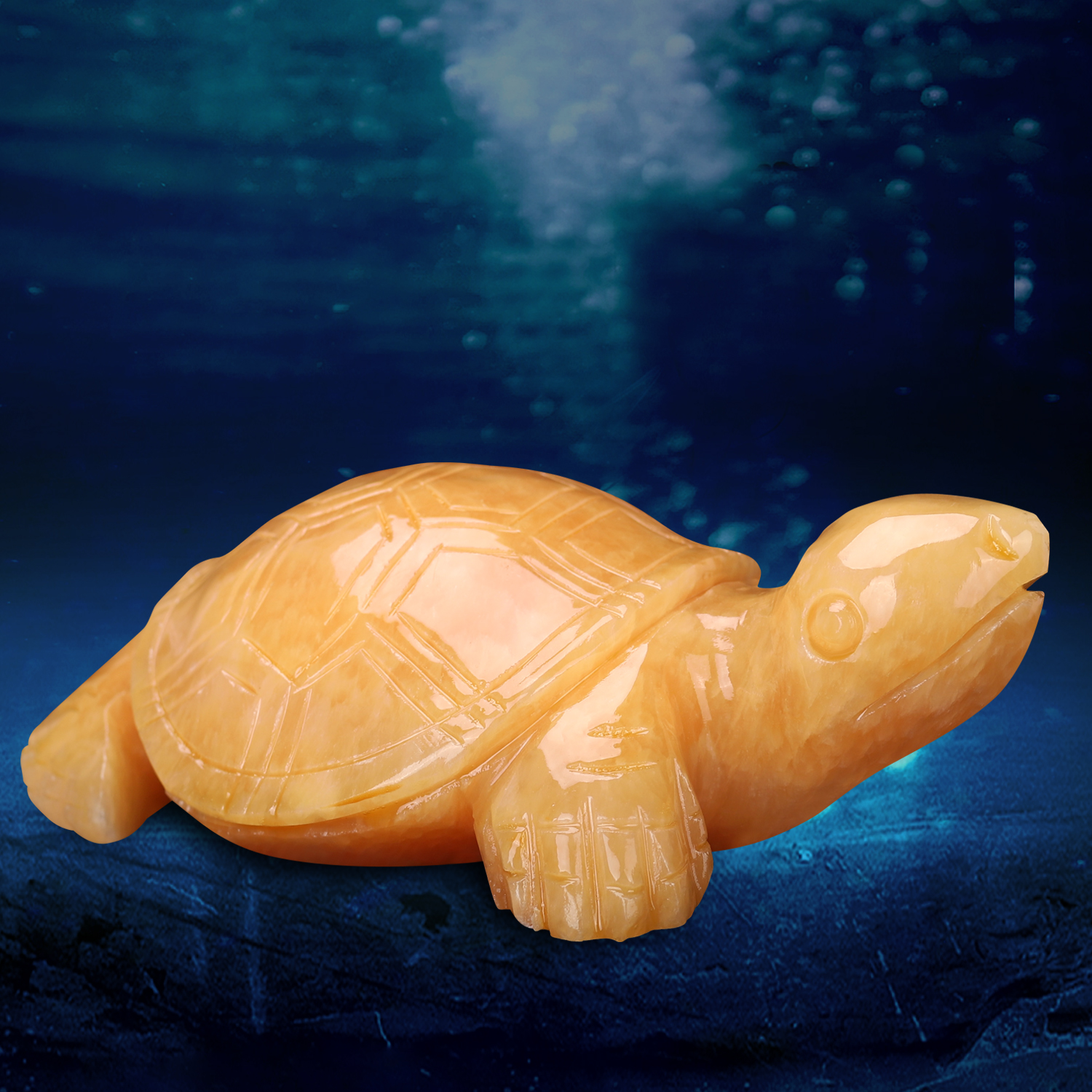 Natural Jade Turtle Cute Little Stone Turtle Stone Carved Turtle Tea Pet Golden Turtle Fish Tank Ornament Landscape Ornament Longevity Stone Turtle