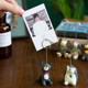 Photo message holder desktop cute note holder ornaments vertical clip hand account holder ins resin animal photo holder decorative business card holder creative hedgehog bear kitten monkey label holder