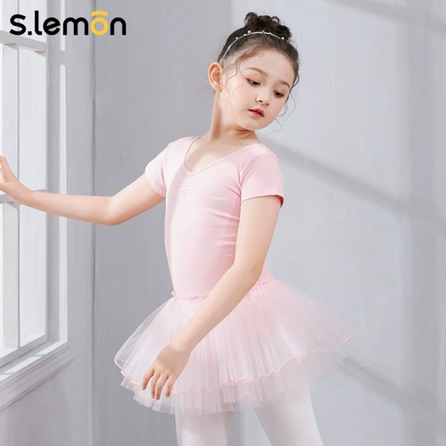 Детская летняя танцующая спортивная одежда для раннего возраста, короткий рукав
