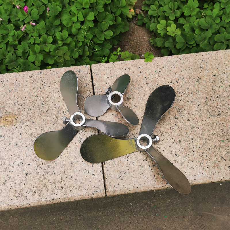 Stainless steel paddle vertical dosing mixer spiral vane trifoliage 304 shaft mixed stirring paddle sheet environmentally friendly-Taobao