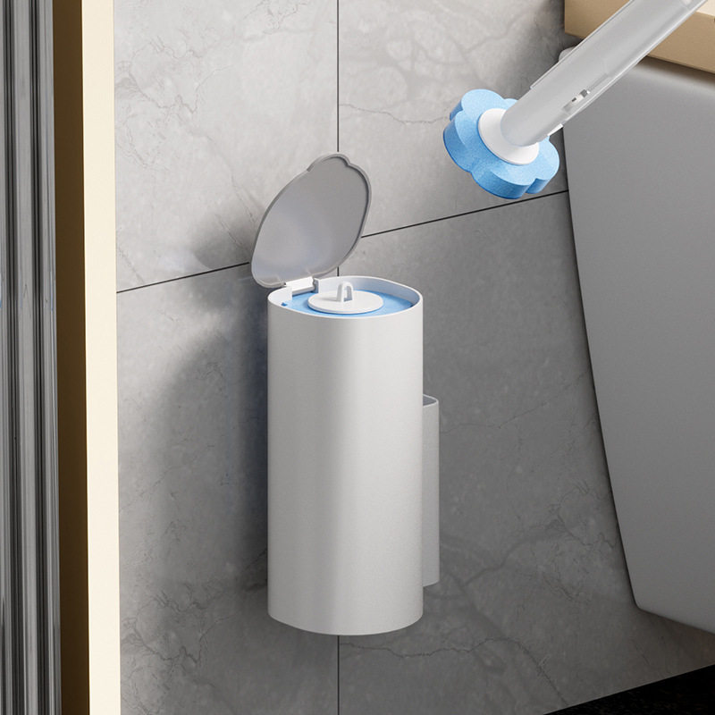 Disposable toilet brush household toilet cleaning brush toilet wall-mounted punch-free replacement brush
