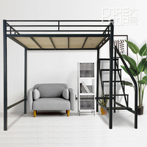 The Great Iron Art Overhead Bed Linen Upper 1 2 1 5 m wide detachable mounting iron frame beds High and low bed Steps