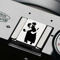 Customized camera hot shoe cover for Nikon Fuji Canon Sony universal table tennis aluminum alloy brass hot picture customization