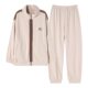 New 100% Cotton Autumn and Winter Sweatshirt Women's Sports Suit Spring and Autumn Thickened Zipper Pure Cotton Pajamas Home Wear Jacket