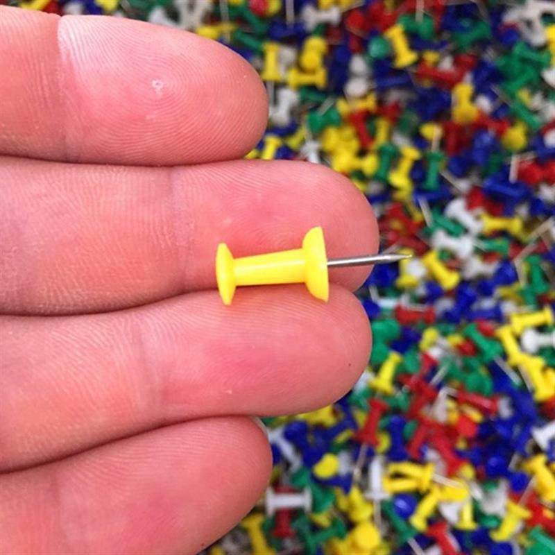 Plastic Color Photo Wall Drawing 200 hands Sort by nail Decorative Drawings Wall Nail Round Head Press nail-Taobao