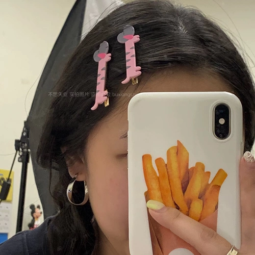 Японская милая креативная заколка для волос, трехмерный универсальный аксессуар для волос, челка