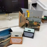 Ретро принтер, маленький настольный картхолдер, фотография