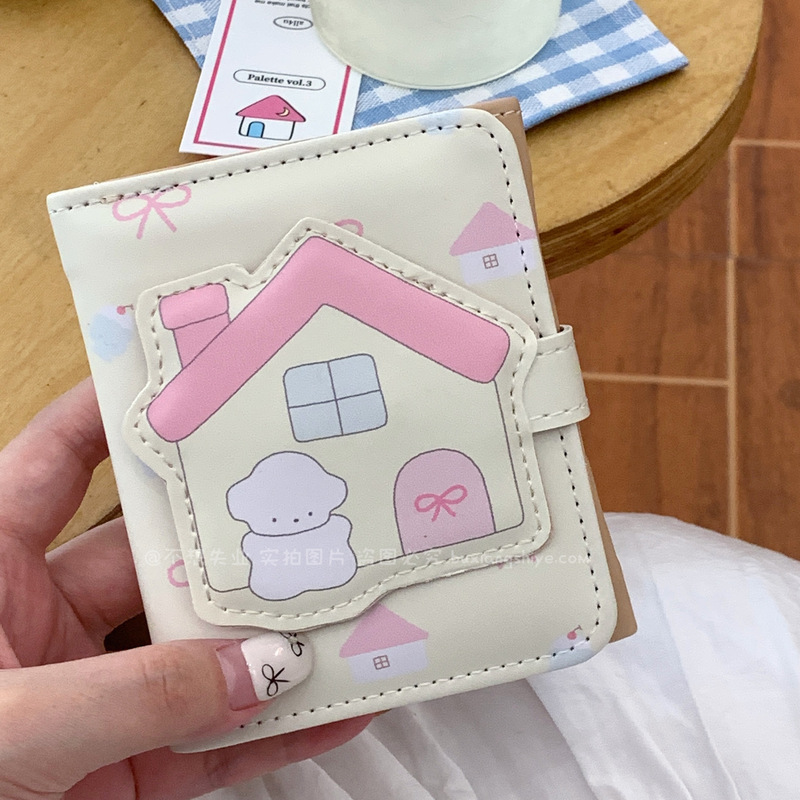 Don'T Want to Lose Your Job Original House Puppy Wallet Cute Cartoon Large Capacity Multi-Card Slot Coin Purse Girly Card Holder