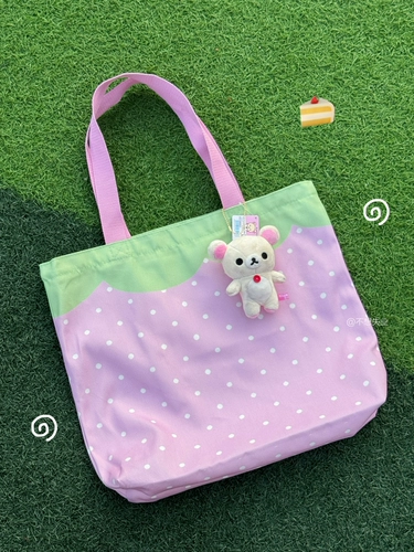 Оригинальная клубника, японская универсальная вместительная и большая сумка на одно плечо, шоппер