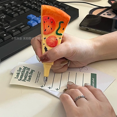 Брендовая милая шариковая ручка, креативные черные канцтовары для школьников, цветные карандаши, в американском стиле