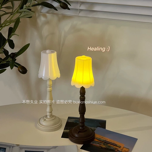 Ретро ночник для спальни, маленький светильник, настольная лампа