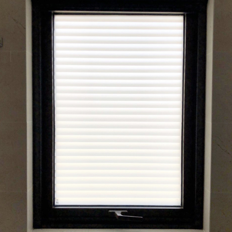 Imitation Shutter Glass Sticker Window Sticker with lamp-impermeable Walk Light Toilet Bathroom Window Sticker Anti-Peep frosted adhesive film