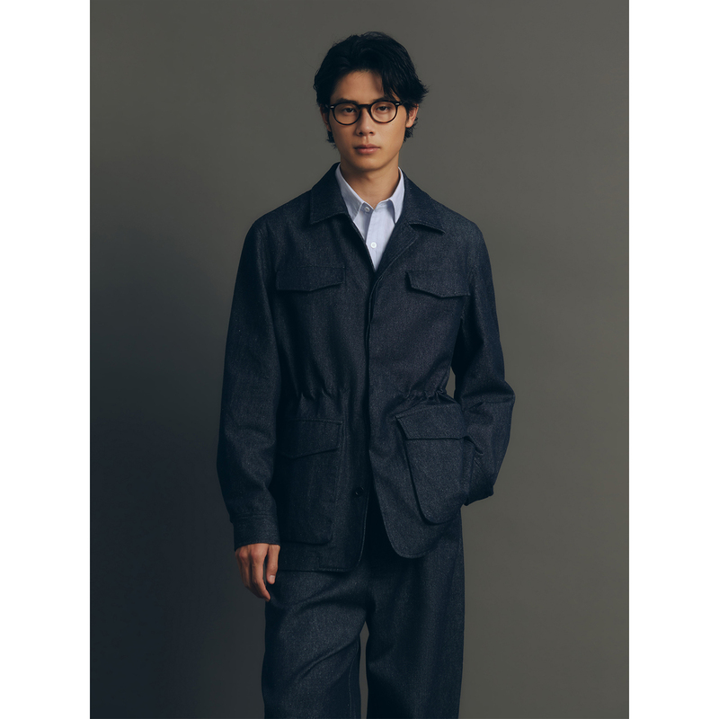 Linen Denim Hunting Jacket Humodesign