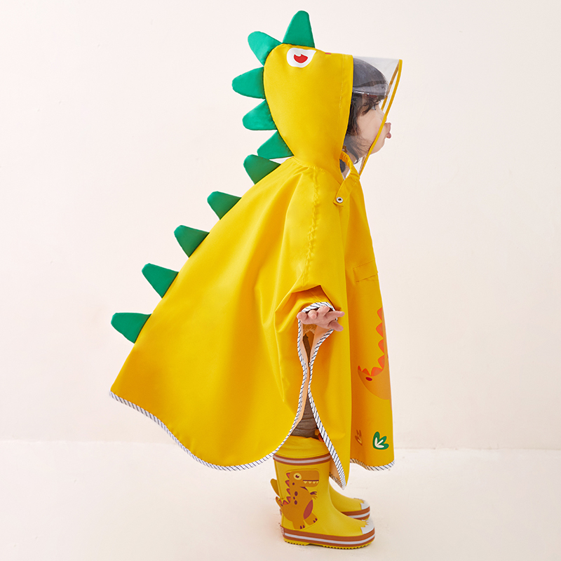 Cape dinosaur children raincoat Boy girl child boy girl kindergarten baby raincoat Children raincoat