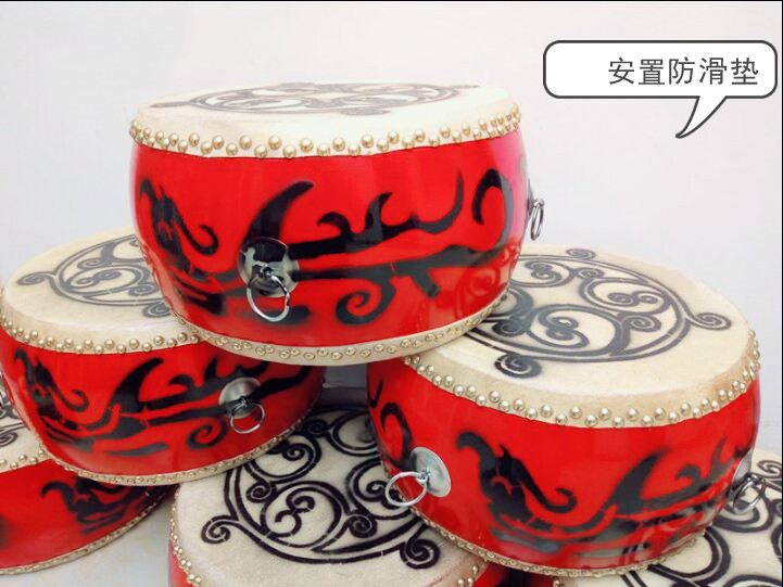 Han Tangqiang and dance props tread drum Han Tang Drum 10 12 inches thickening singing drum stand drum