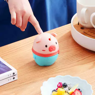Toothpick tube cartoon push-on automatic pop-up toothpick box Household living room fashion toothpick barrel toothpick transmitter