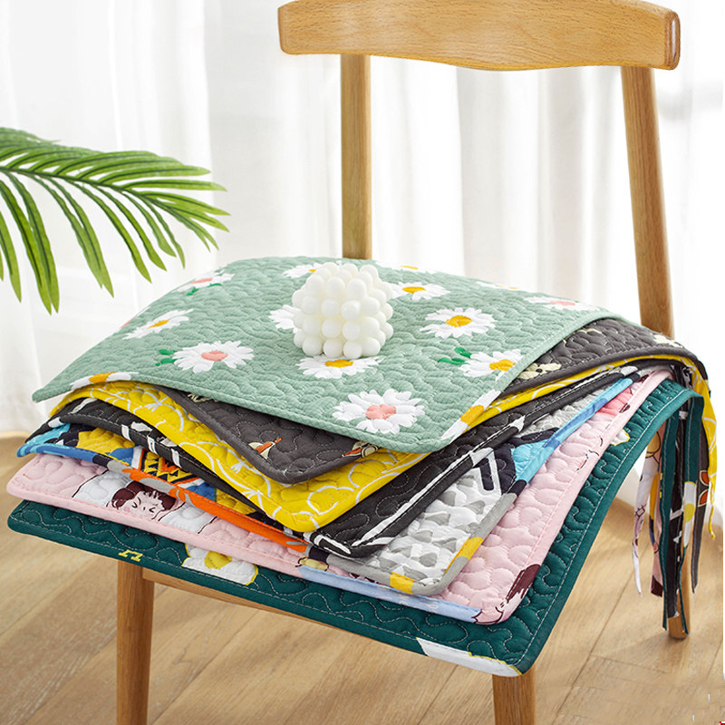 Fragrant color four seasons general cotton fabric cushion office chair cushion student stool? Chair cushion home dining ass cushion