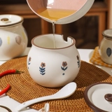 Японская банка для сала, керамическая, устойчивая к высоким температурам, масло, банка для острого перца чили, практичная и прочная домашняя кухонная банка для приправ, соляная банка