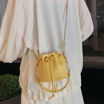 Package Bag Women Summer 2021 New Tide France Small Crowdsenior Mini Chain Bucket Bag Design Sense Skew Satchel