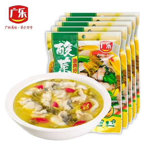 Guangle Sacrul Crofe Craising Sading Bag 300G*5 мешков Сюй -Аутентичная Квашеная капуста без острой воды вареное рыбное суп -суп